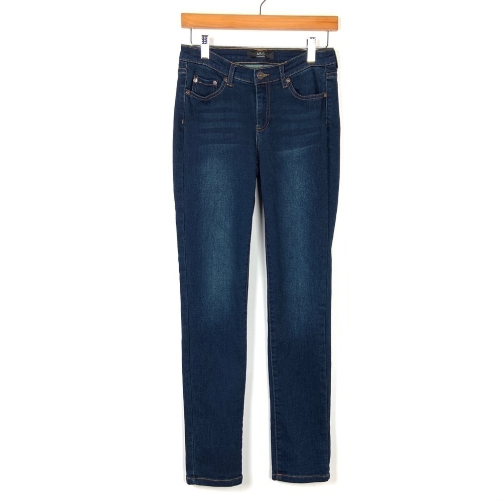 ABS Allen Schwartz Dark Wash Jeans Sz 25 Mid Rise